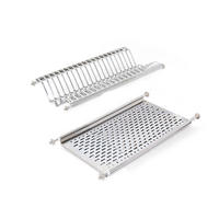 GESCHIRRABTROPFER für Hochschränke, Modul 600mm, Edelstahl - Edelstahlfarben, Metall (24/8/57cm) - EMUCA
