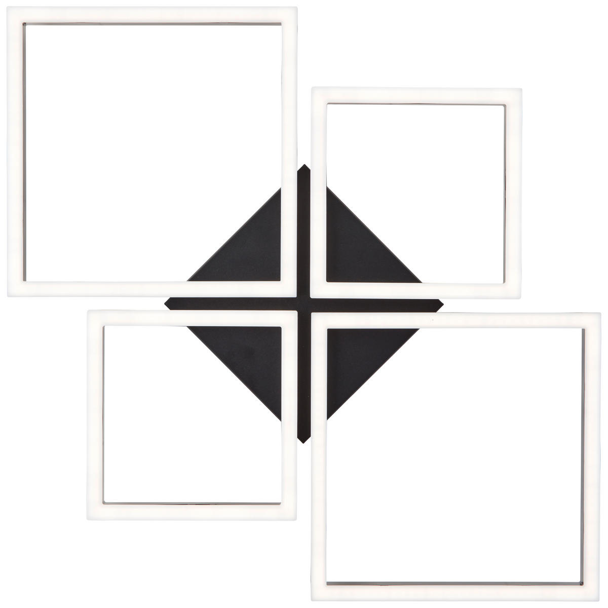 WANDLEUCHTE Tabea Schwarz 79,5/58/5,2 cm - Schwarz, Metall (58/5.2/79.5cm) - Brilliant