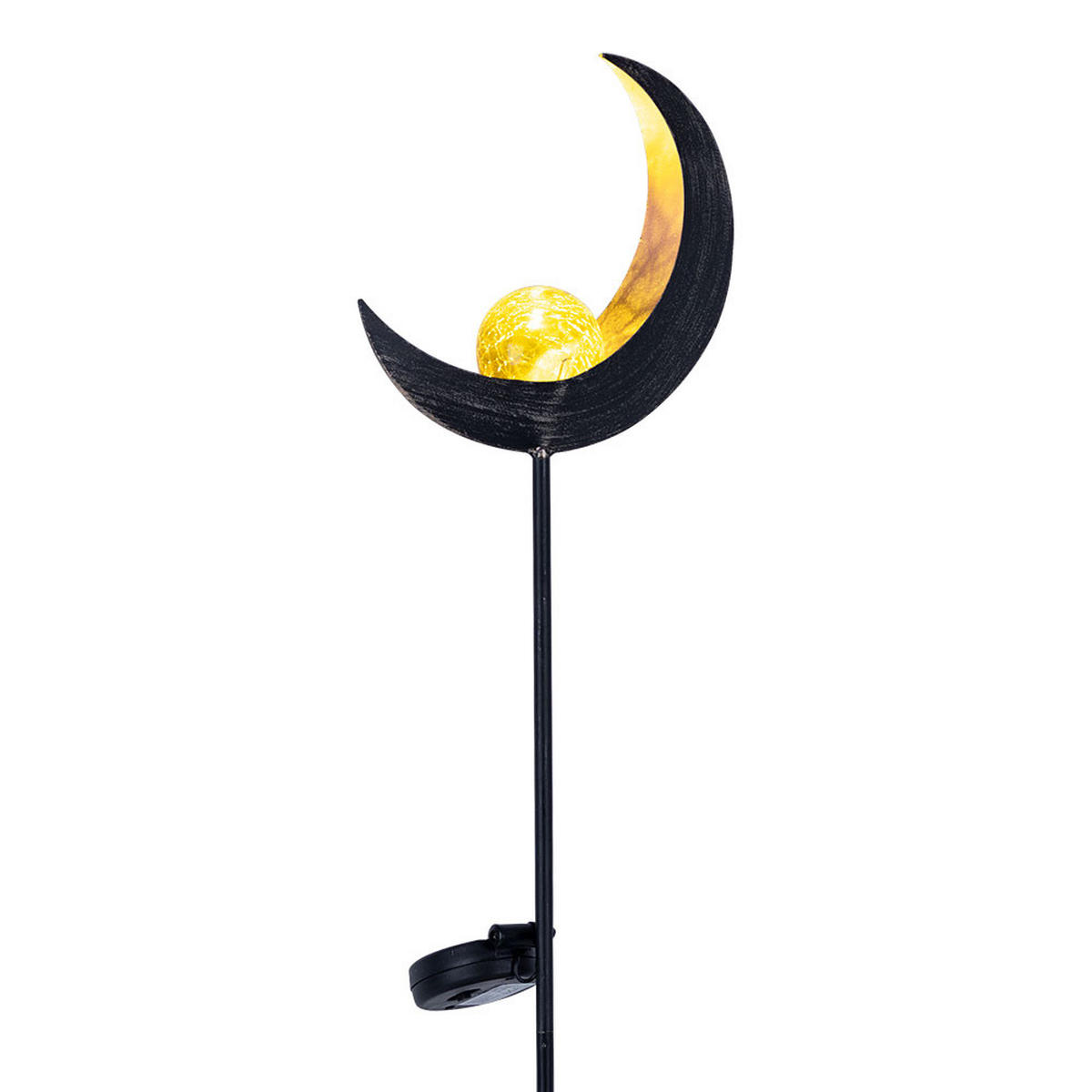 LED AUSSENLEUCHTE Solar Bronze 3er Set - Bronzefarben, Glas (16.7/6/90cm) - Globo Lighting