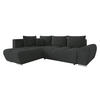 ECKSOFA Forest, Seite: Links - Schwarz, Holz/Kunststoff (290/183cm) - MIRJAN24