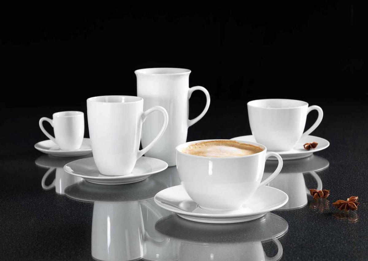 ESPRESSOTASSEN Bianco weiß 80 ml 6er Set - Weiß, Keramik (0.08L) - Ritzenhoff Breker