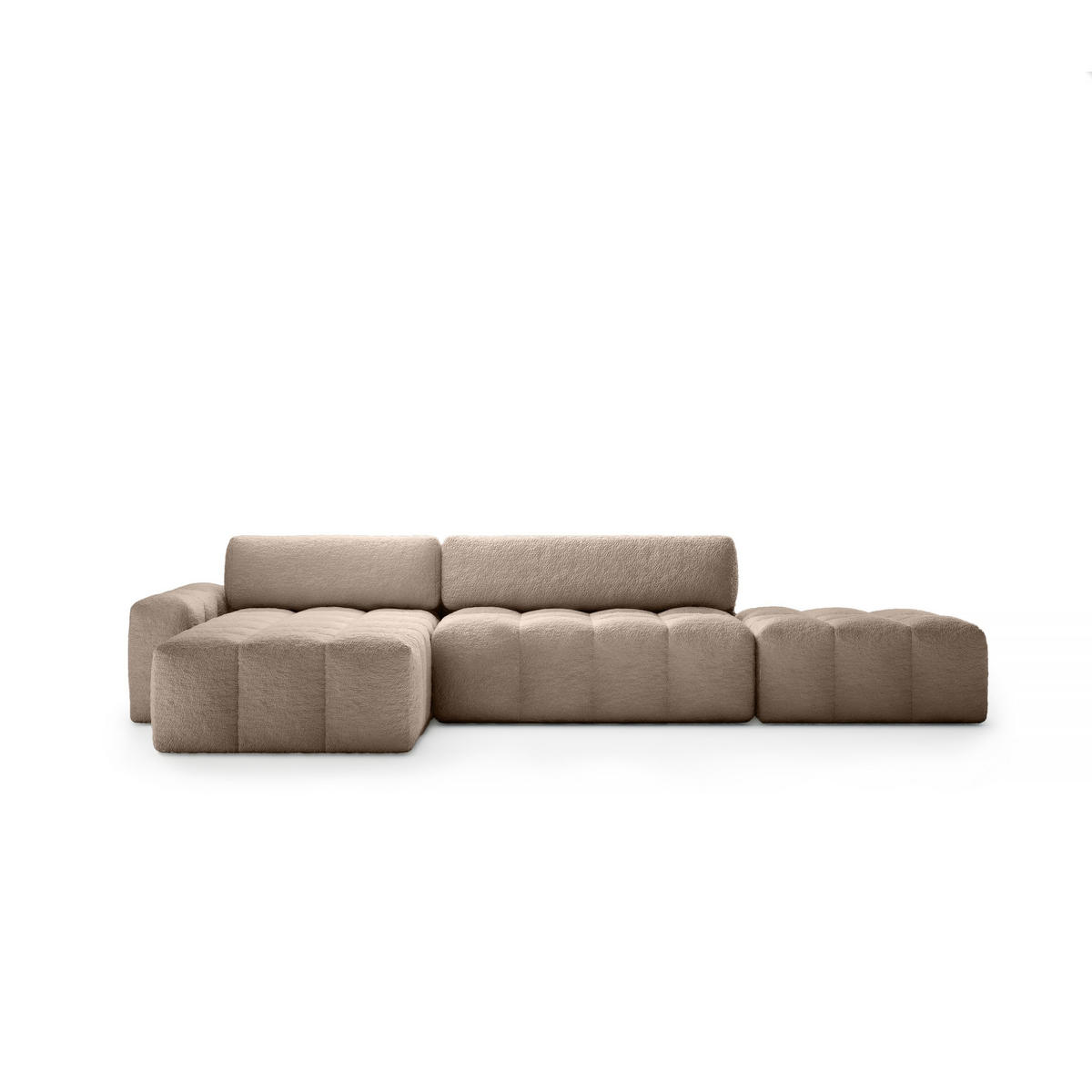 ECKSOFA mit Schlaffunktion Liptitz La, Brown - Braun, Textil (100/363cm) - Fedve