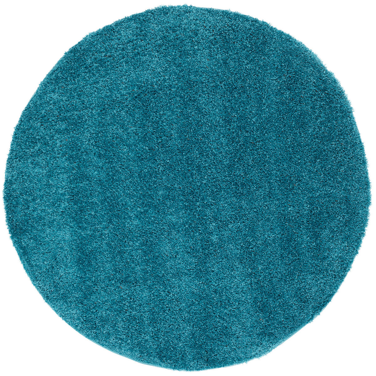 HOCHFLOR LANGFLOR SHAGGY TEPPICH FLUFFY RUND - Türkis, Textil (200/200cm) - Pergamon