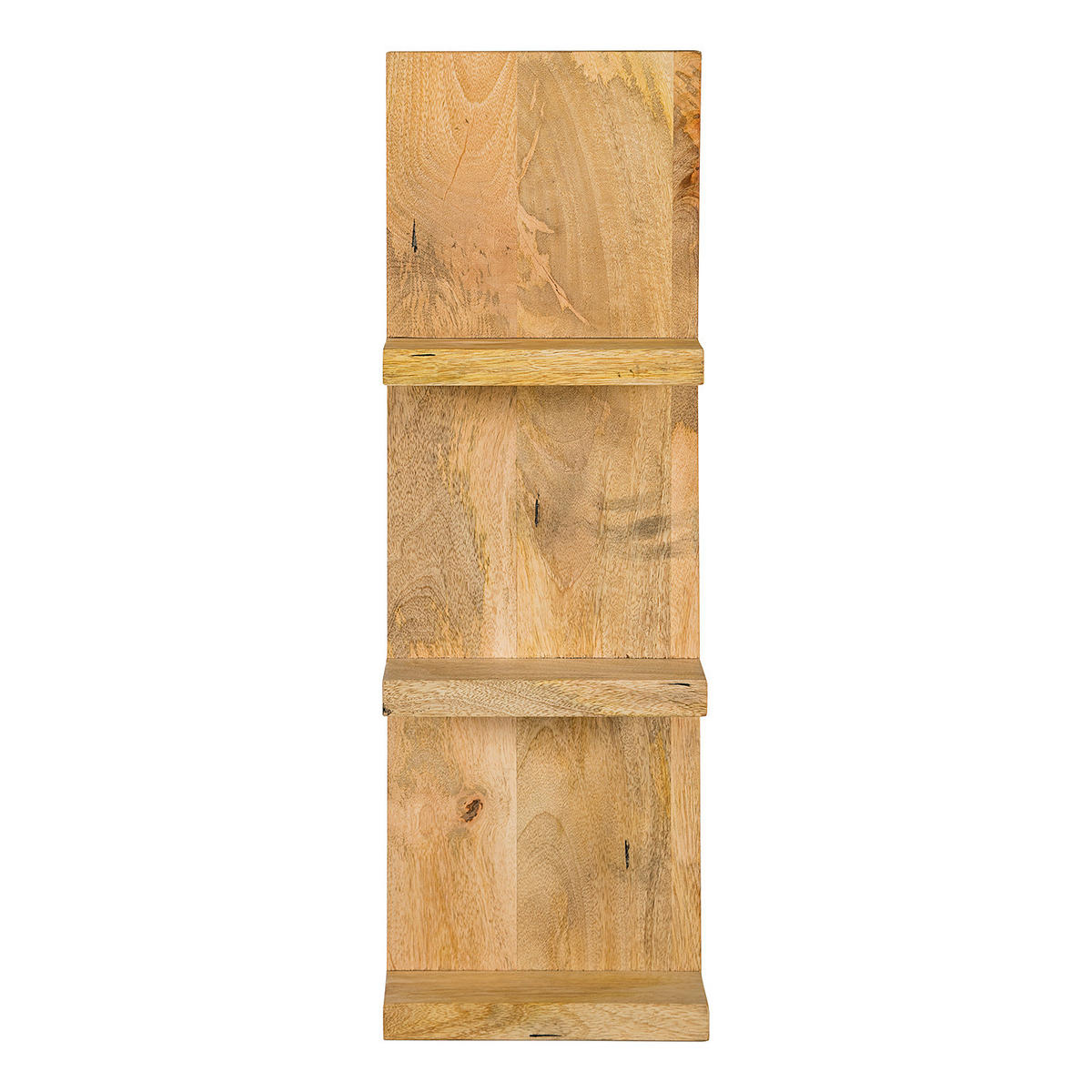 BADREGAL - Mango massiv - Braun, Holz (23/70/12cm) - home24