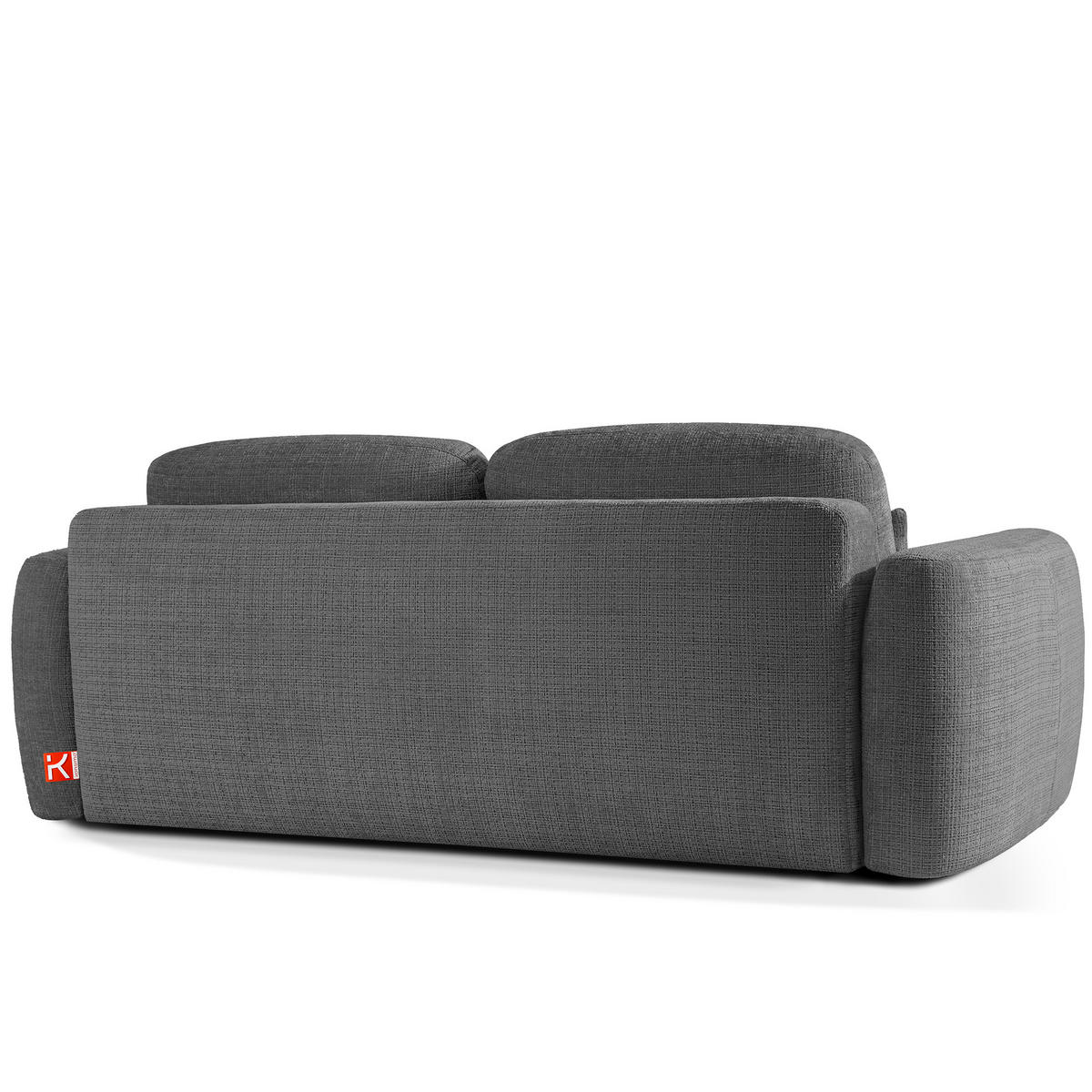 SOFA 3 ELOSA - Dunkelgrau, Holz/Textil (245/85/115cm) - KONSIMO®