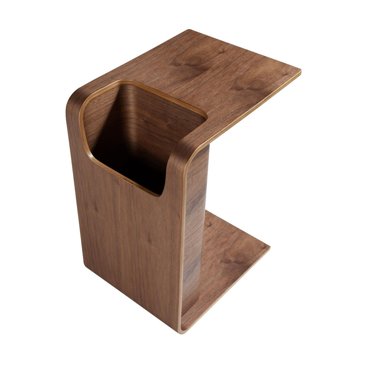 ECKTISCH Rechteckiger aus eichenfurniertem Holz, nussbaumfarben gebeizt 35/45/60 cm - Nussbaumfarben/Walnussfarben, Eichenholz/Holz (45/35/60cm) - ANGEL CERDA