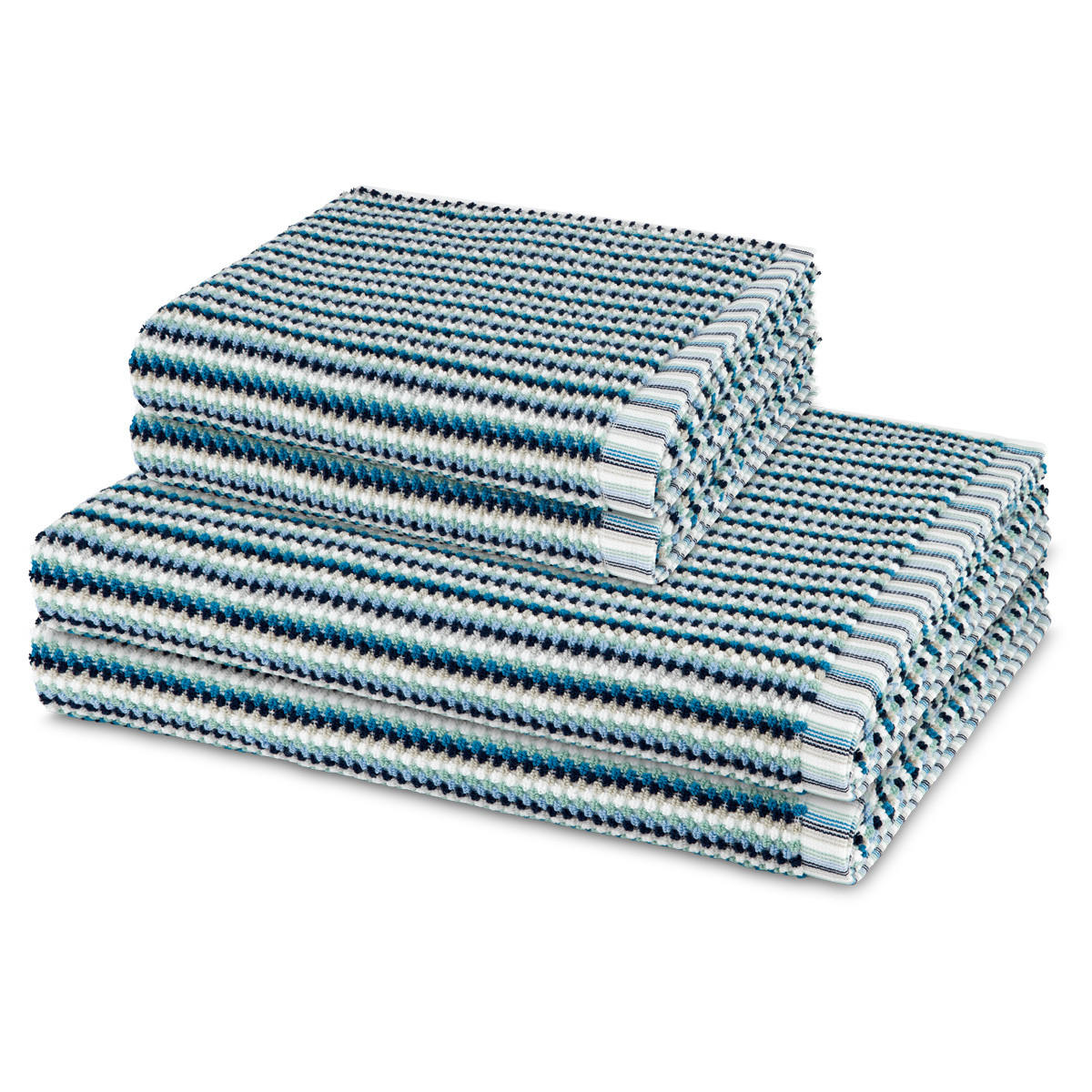 FROTTIERSET Bliss 4-teilig - Blau, Textil (50/100cm) - MÖVE