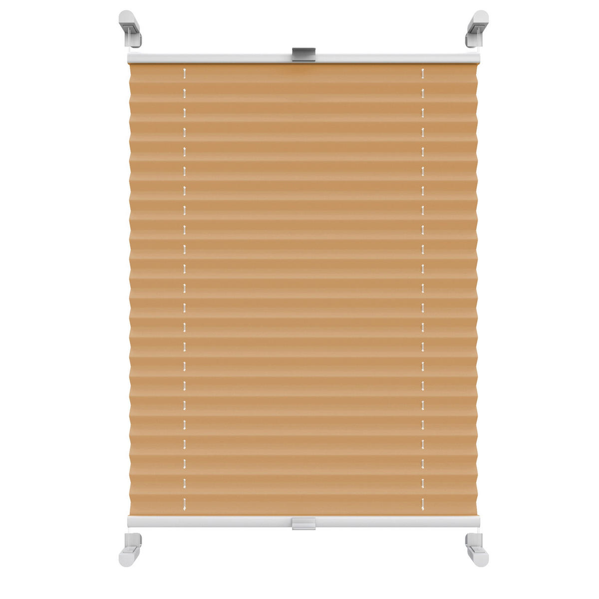 PLISSEE Thermo Basic 75 x 210cm Klemmfix ohne Bohren - Cappuccino, Textil (75/210/210cm) - Deco-Raum