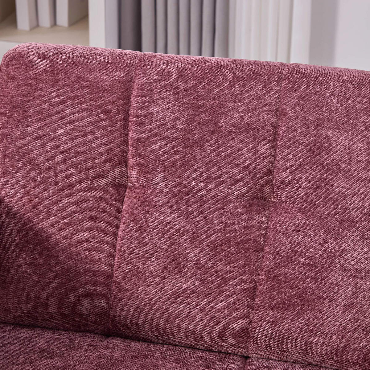 SESSEL Einzelner Sessel,dicke Polsterung,Chenille,Rot - Rot, Textil (67.5/74.5/69cm) - LVHOM