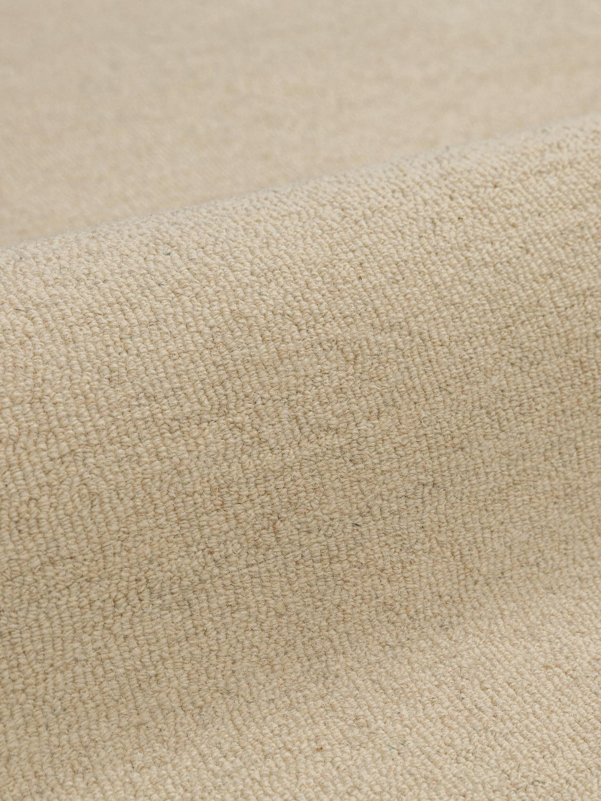 LÄUFER handgetuftet WAVENEY, in Olivgrün, Zickzack-Wellenbordüre, 80 x 230 cm - Grün, Textil (80/230cm) - KADIMA DESIGN