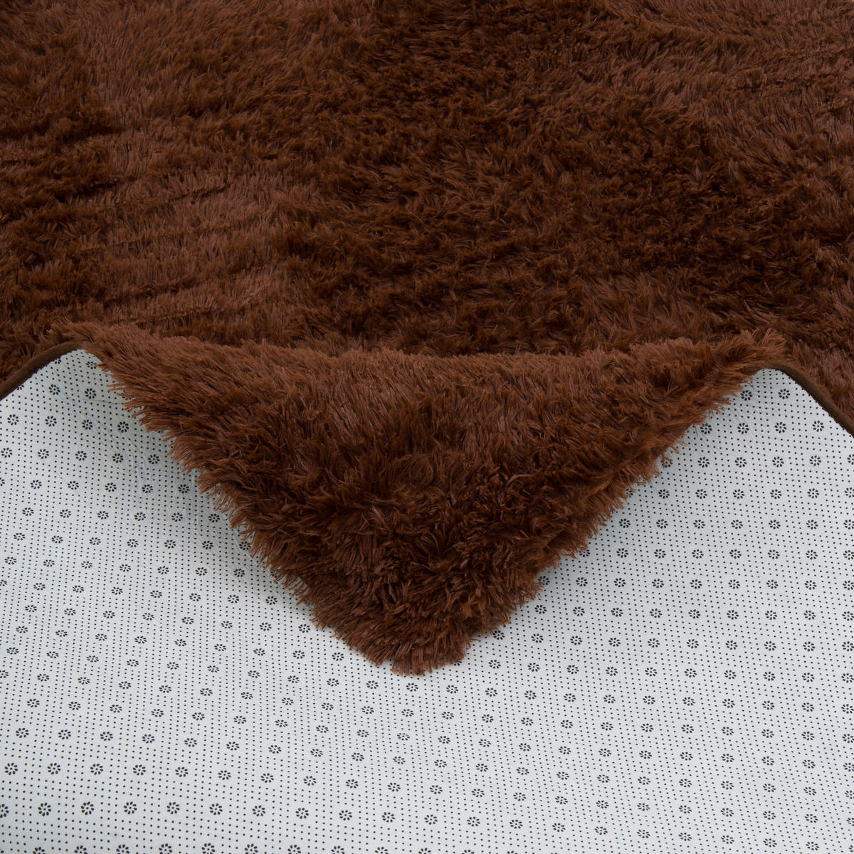 HOCHFLOR SHAGGY TEPPICH FLUFFY - Dunkelbraun, Textil (200/290cm) - Pergamon