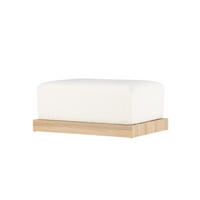 SITZPOUF IVY Weiß 100x70x45 cm - Weiß, Textil (100/45/70cm) - FURNLUX