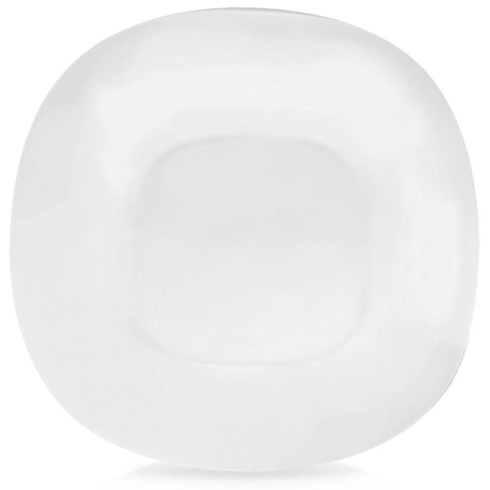 SPEISETELLER Luna flach weiß - Weiß, Glas (26.5/26.5/2cm) - Orion 
