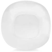 SPEISETELLER Luna flach weiß - Weiß, Glas (26.5/26.5/2cm) - Orion 