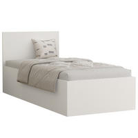 BETT SIMPLE 90/200 cm Bettkasten, ohne Matratze, Weiß - Weiß, Holz/Holzwerkstoff (90/200cm) - Idohome