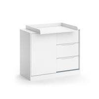 WICKELKOMMODE Ruben Weiß 113 x 93 cm mit Wickelaufsatz - Weiß, Holzwerkstoff (113/93/53cm) - Vicco