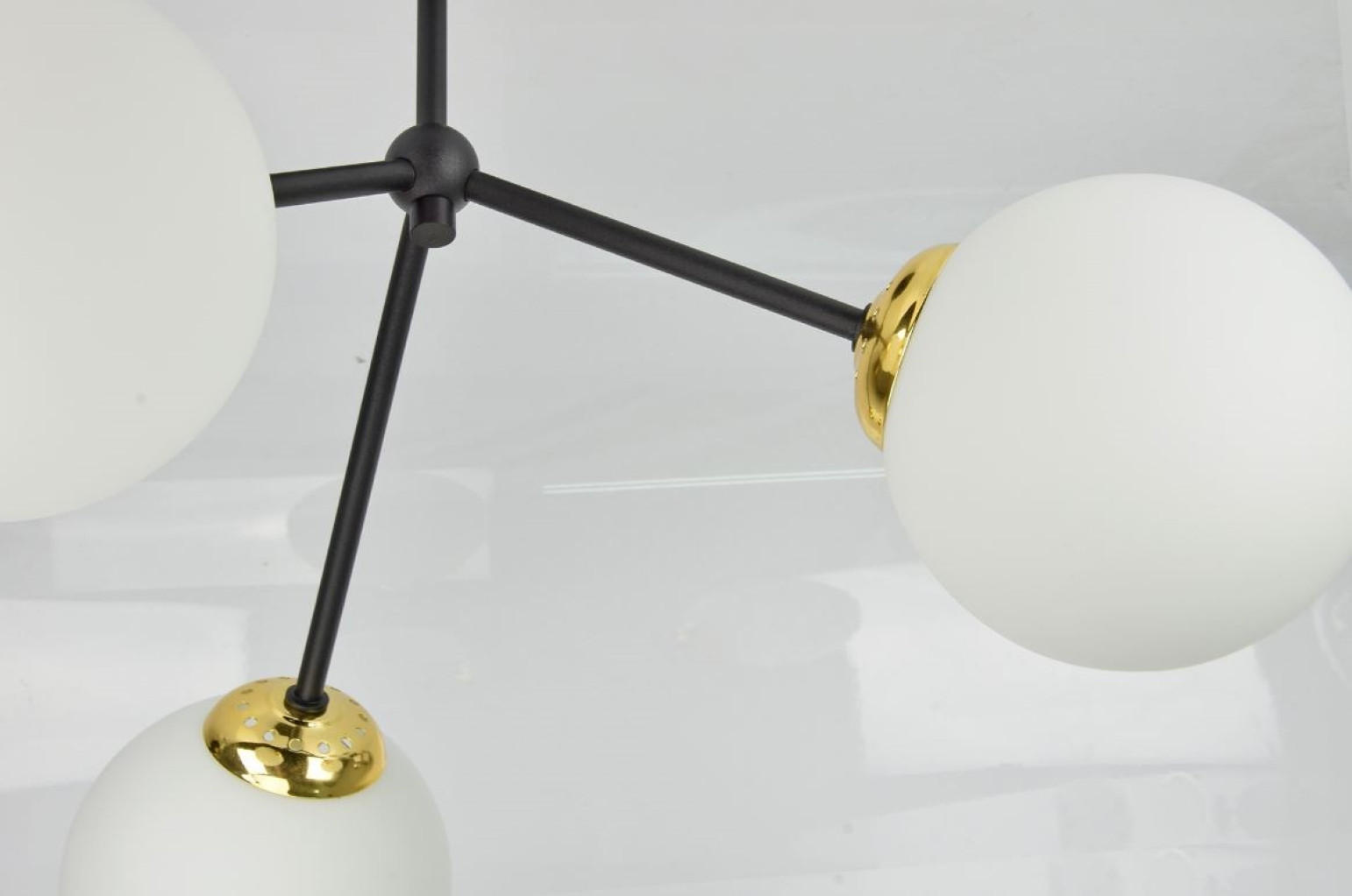 PENDELLEUCHTE Milano Spot - Goldfarben/Schwarz, Glas/Metall (45/45/40cm) - kiki design