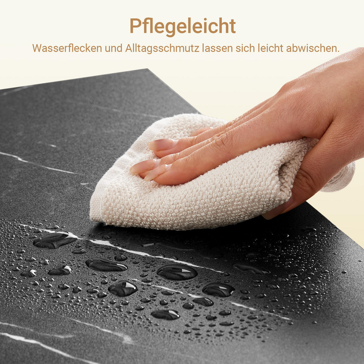 SCHUHSCHRANK Holzoptik & Schwarz mit Marmor - Naturfarben, Holzwerkstoff (60/88/24cm) - SoBuy