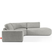 ECKSOFA RECHTS ZUCCO, Hellaschgrau - Hellgrau, Holz/Holzwerkstoff (224/293cm) - KONSIMO®