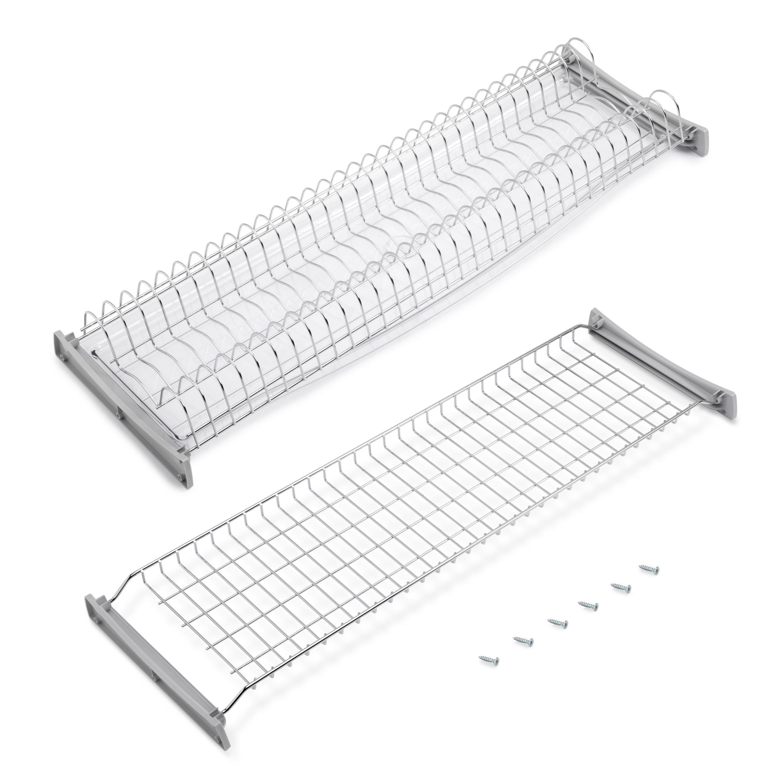ABTROPFGESTELL Suprastar für hohe Module, 900, Stahl, Verchromt - Chromfarben, Metall (27.2/10/87cm) - EMUCA