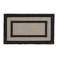 FUSSMATTE - Grau, Kunststoff/Textil (75/45cm) - Relaxdays
