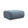 POUF Chenille Stoff Blau - Blau/Blaugrau, Kunststoff/Textil (94/40/89cm) - Makamii