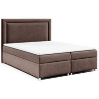 BOXBETT mit Bettkasten Trinity K-3 Bonellfederkern - Braun, Holz/Holzwerkstoff (140/200cm) - Best For Home