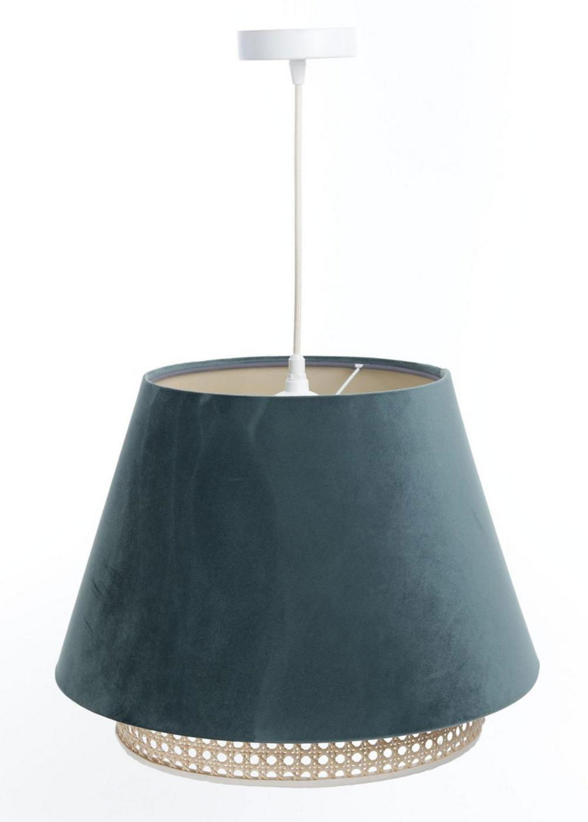 HÄNGELEUCHTE Türkis 40/25 cm - Türkis, Kunststoff (40/1.3/25cm) - ONZENO