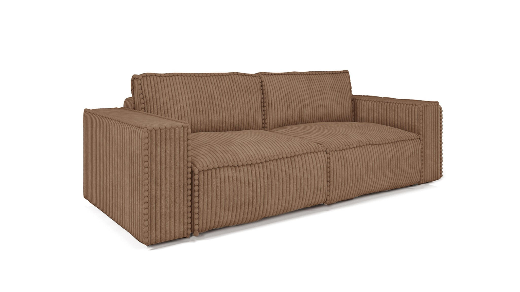 SCHLAFSOFA Vajana - Rotbraun, Holzwerkstoff/Textil (240/86/102cm) - Fun Möbel