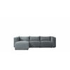 ECKSOFA Nevio - Blaugrau, Holzwerkstoff/Textil (185/290cm) - Fun Möbel