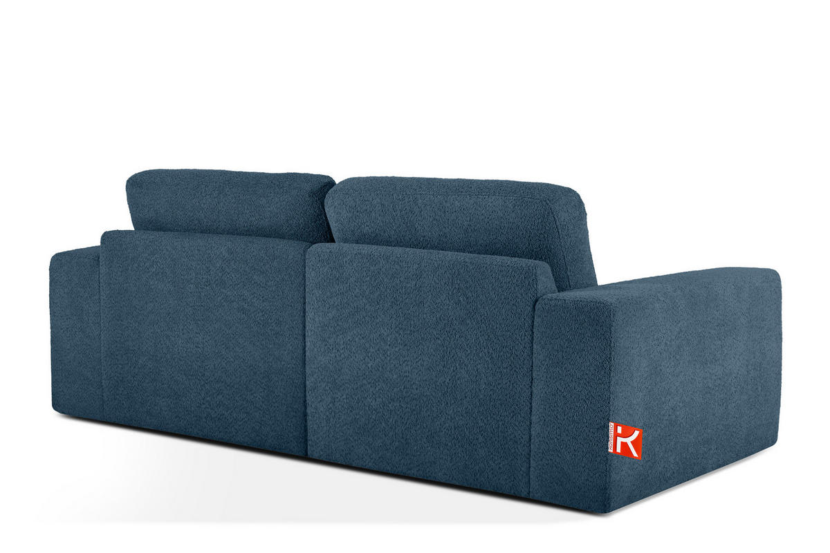 2-SITZER SOFA ZUCCO, Dunkelblau - Dunkelblau, Holz/Holzwerkstoff (212/85/100cm) - KONSIMO®