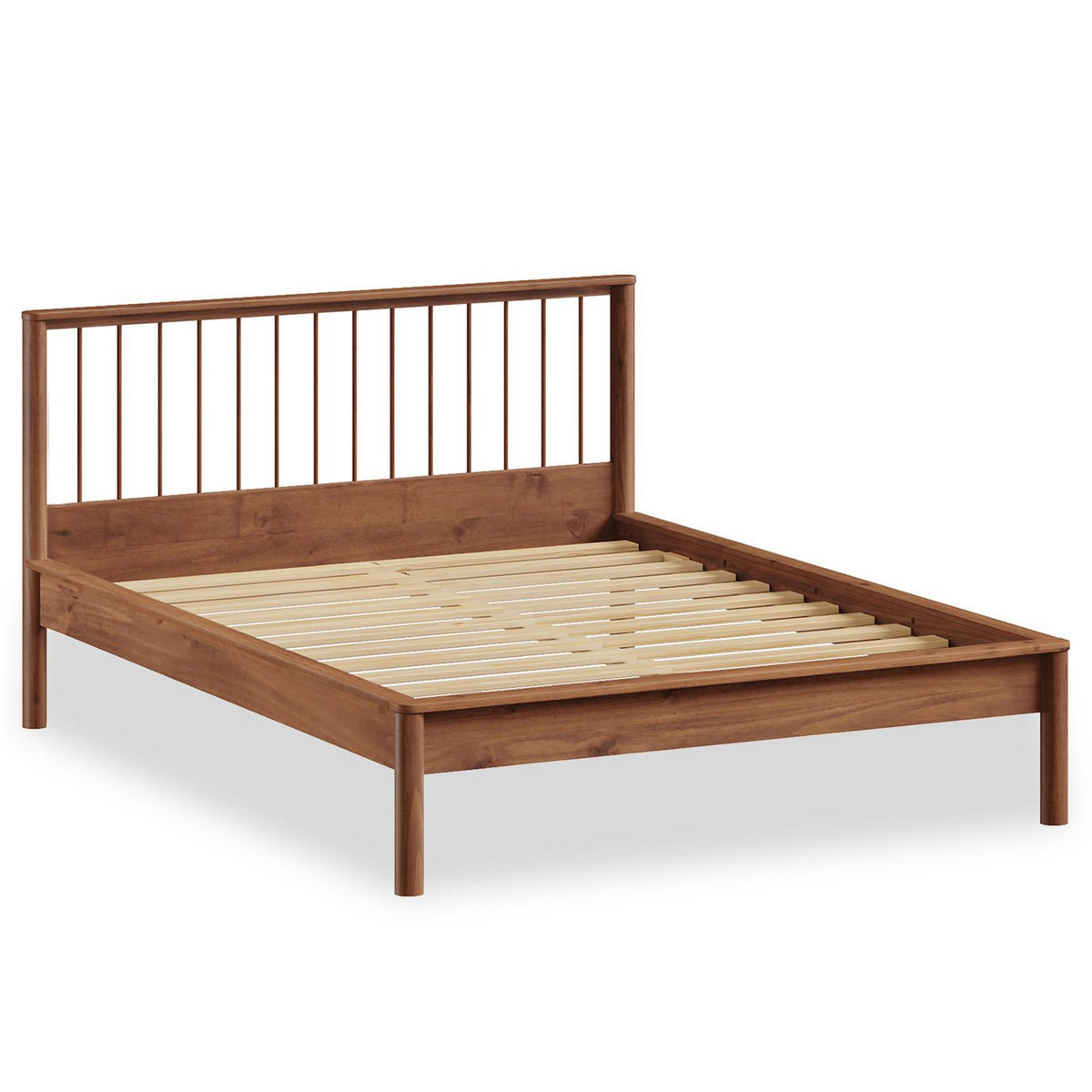 DOPPELBETT MASSIVHOLZ APOANA 140x200 cm Kastanie - Kastanienfarben, Holz (140/200cm) - IDIMEX