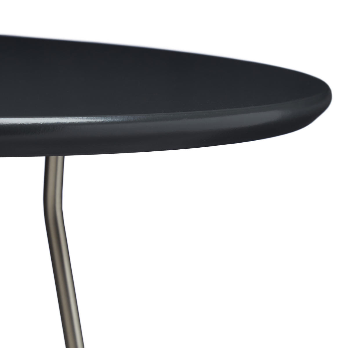 2XBEISTELLTISCH - Anthrazit, Holzwerkstoff/Metall (64/64/44cm) - Relaxdays
