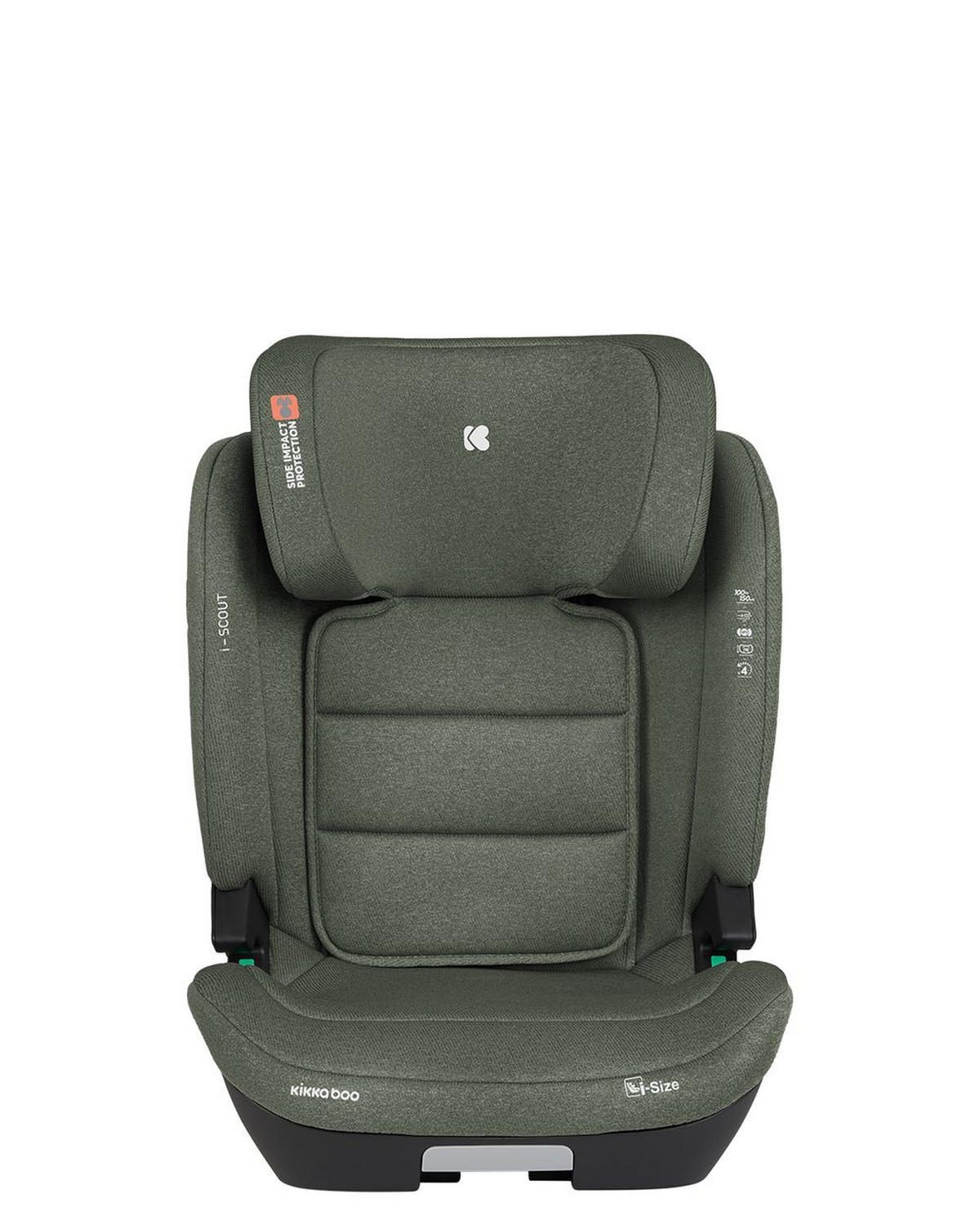KINDERSITZ i-Scout i-Size grün (100 - 150 cm) Kopfstütze verstellbar Isofix - Grün, Kunststoff (43/63/44cm) - Kikka boo