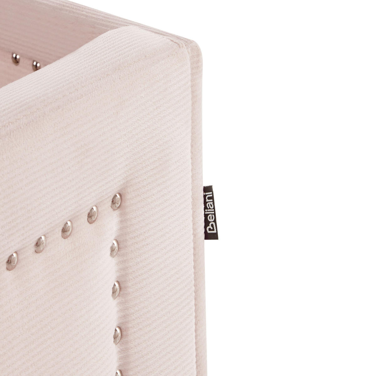 TAGESBETT 90/200 cm Pastellrosa Mimizan - Pink, Naturmaterialien/Textil (90/200cm) - Beliani