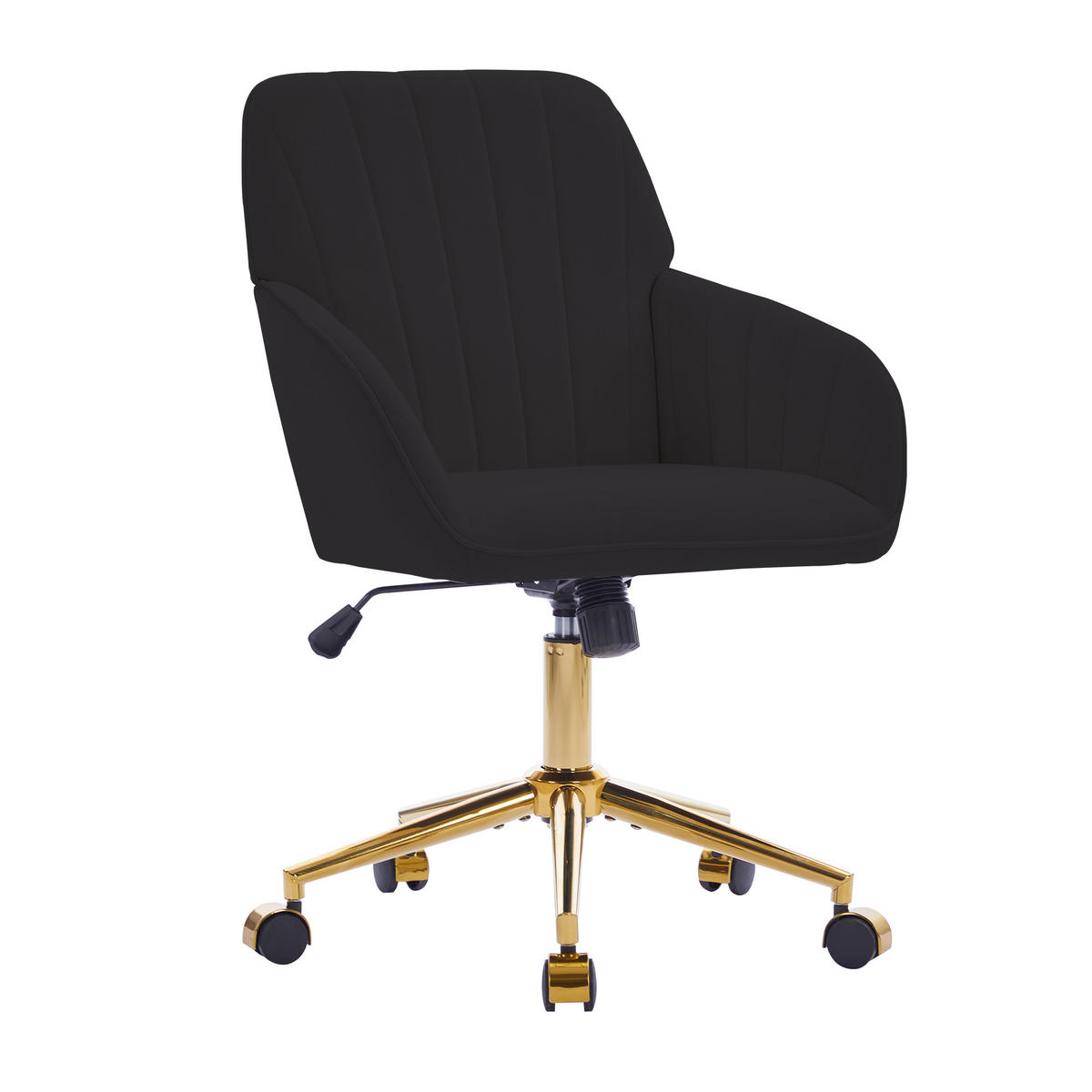 BÜROSTUHL Schwarz 62/60/97 cm - Schwarz, Metall (62/97/60cm) - PANGIVO