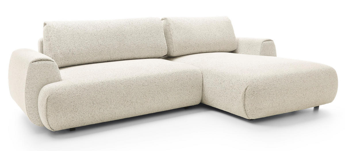 ECKSOFA mit Schlaffunktion 270 cm Ralto, Rechts, Creme - Creme, Holz (167/270cm) - Emporius