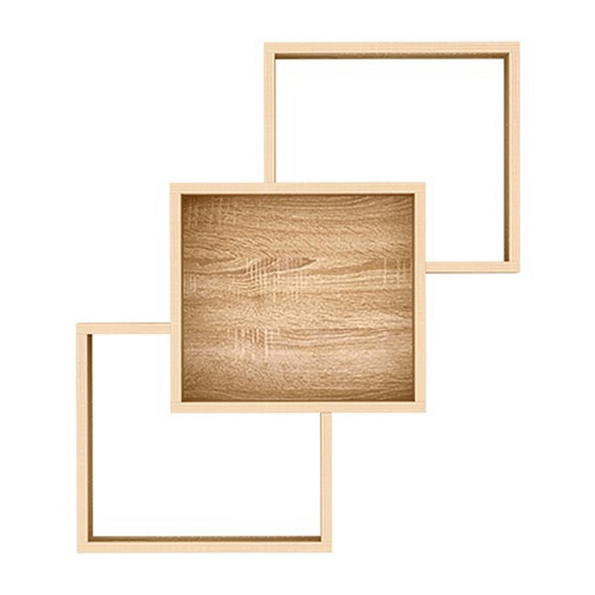 WANDREGAL Dallas D-30 77 x 63,5 x 18 cm Eiche Sonoma - Sonoma Eiche, Holzwerkstoff (77/63.5/18cm) - Koseto