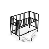 BEISTELLBETT mit Umbauseite & Rollen -BLACK EDITION - Dreamy 4 in 1 Bett - Schwarz, Holz (120/90/60cm) - Sämann – make a difference.