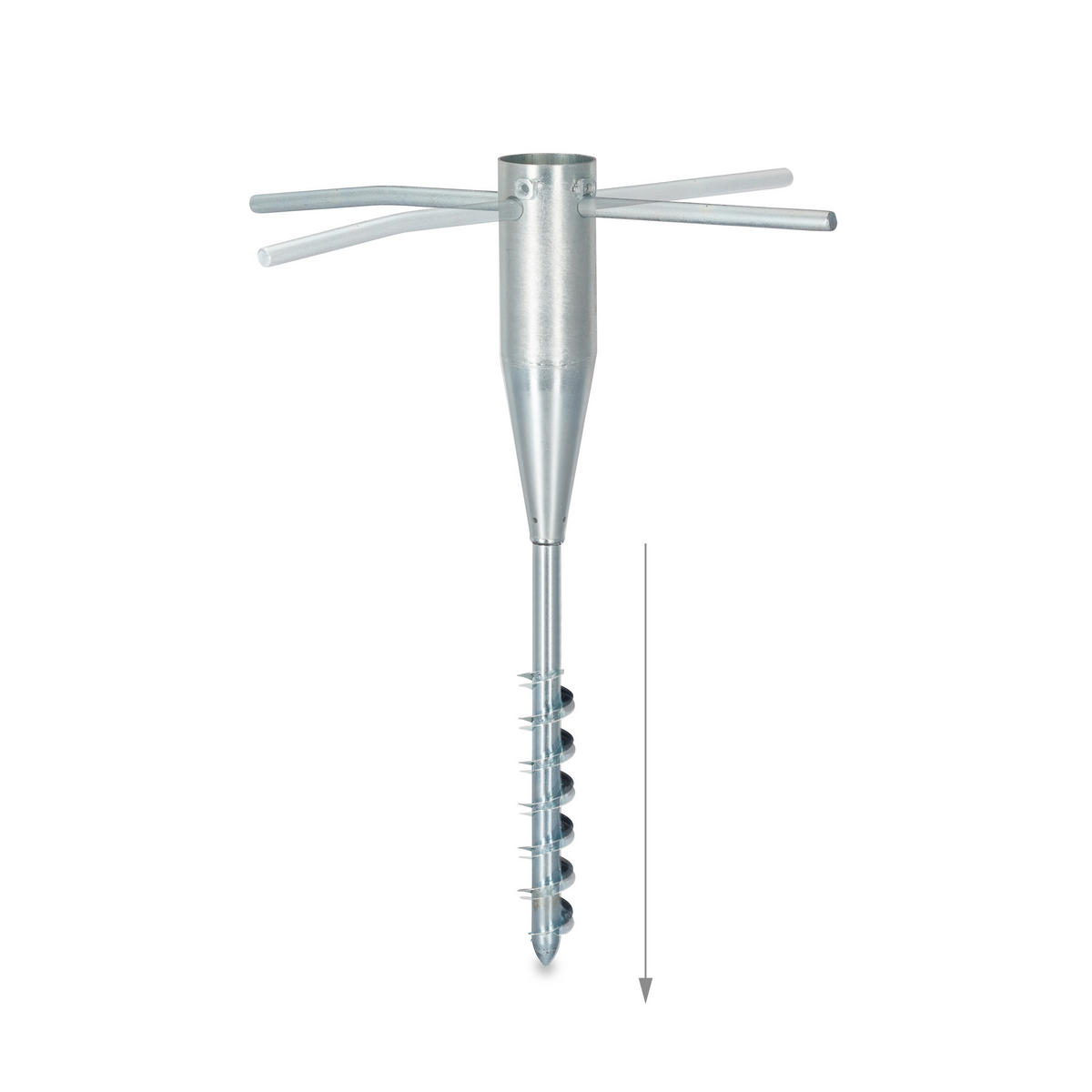 2XZEMNICÍ zásuvka - stříbrná, kov/plast (7/56/10cm) - Relaxdays