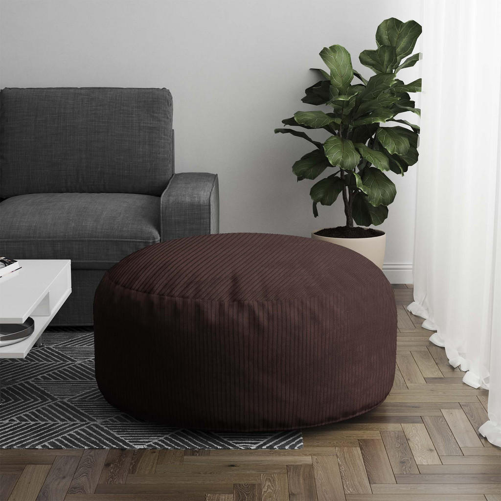 Thumbnail - Dreamroots Sitzsack, Dunkelbraun, Textil, 70x40x70 cm, Oeko-Tex® Standard 100, Wohnzimmer, Hocker, Poufs