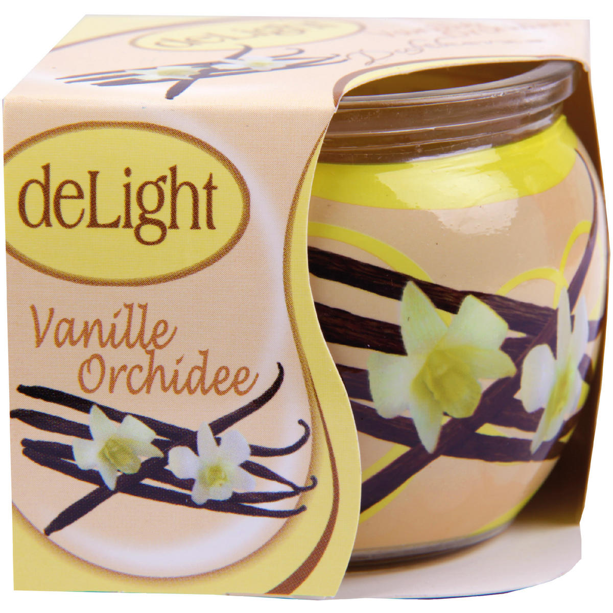 DUFTKERZE "Motiv" Kerze Raumduft Vanille - Beige, Naturmaterialien (7/6cm)