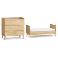 BABYZIMMER 2-teilig Muve Holz - Braun, Holzwerkstoff (143/90/75cm) - Petits-meubles