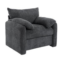 SESSEL 96/82/84 cm Grau aus Chenille - Grau, Textil (82/84/96cm) - OKMYHOME
