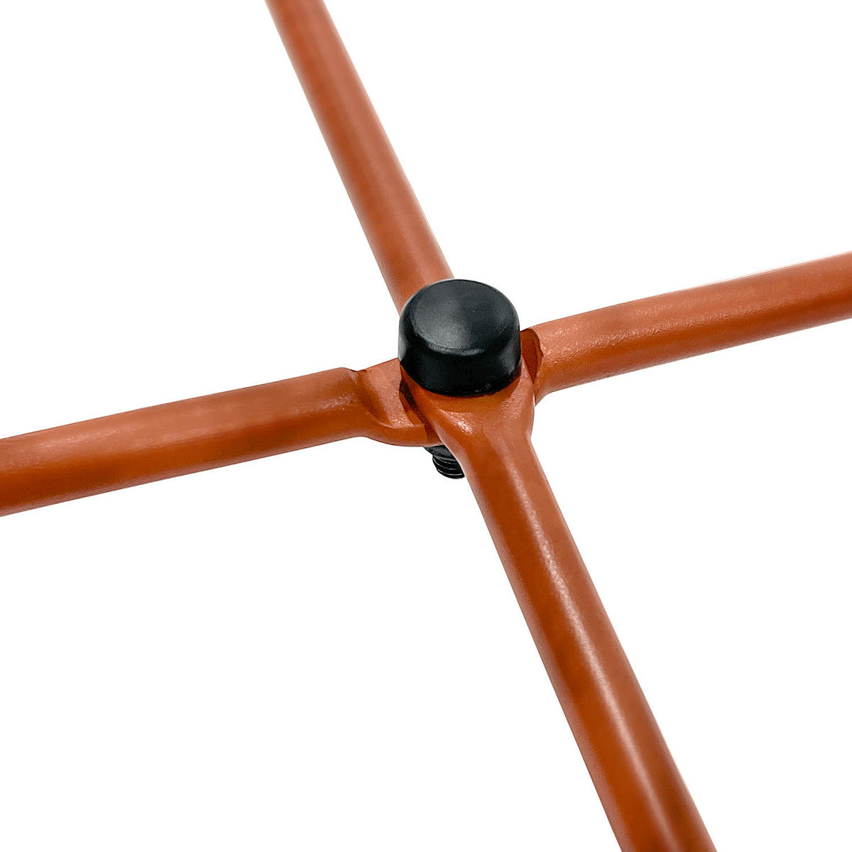 SITZGRUPPE - Stahl / Polyrattan - 3-teilig - Terracotta, Naturmaterialien/Glas - home24