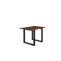 ESSTISCH LUBIN - Schwarz/Braun, Holz/Metall (80/140/77cm) - SAM