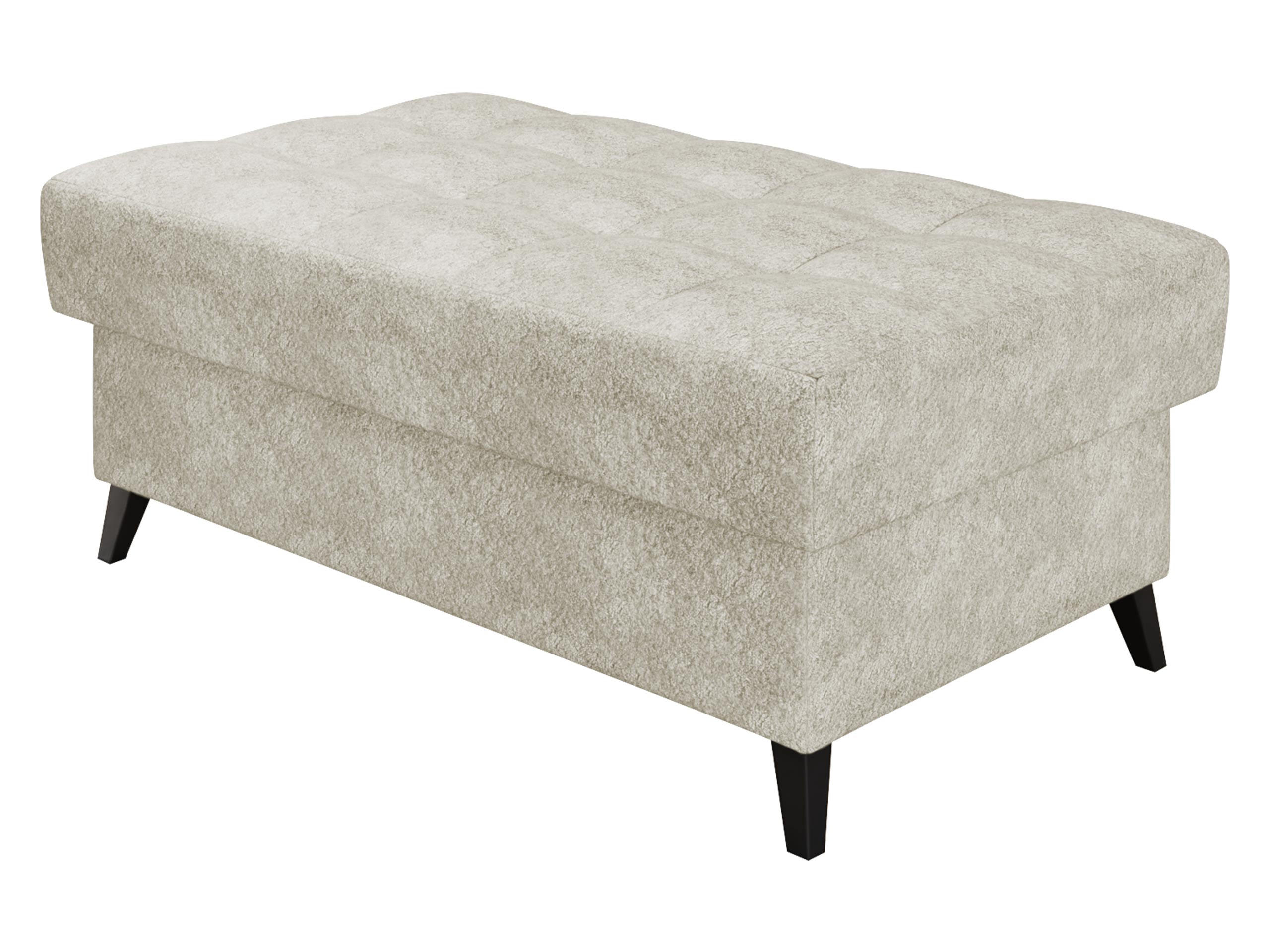 POLSTERHOCKER Nord - Ecru/Schwarz, Holz/Textil (106/44/67cm) - MIRJAN24