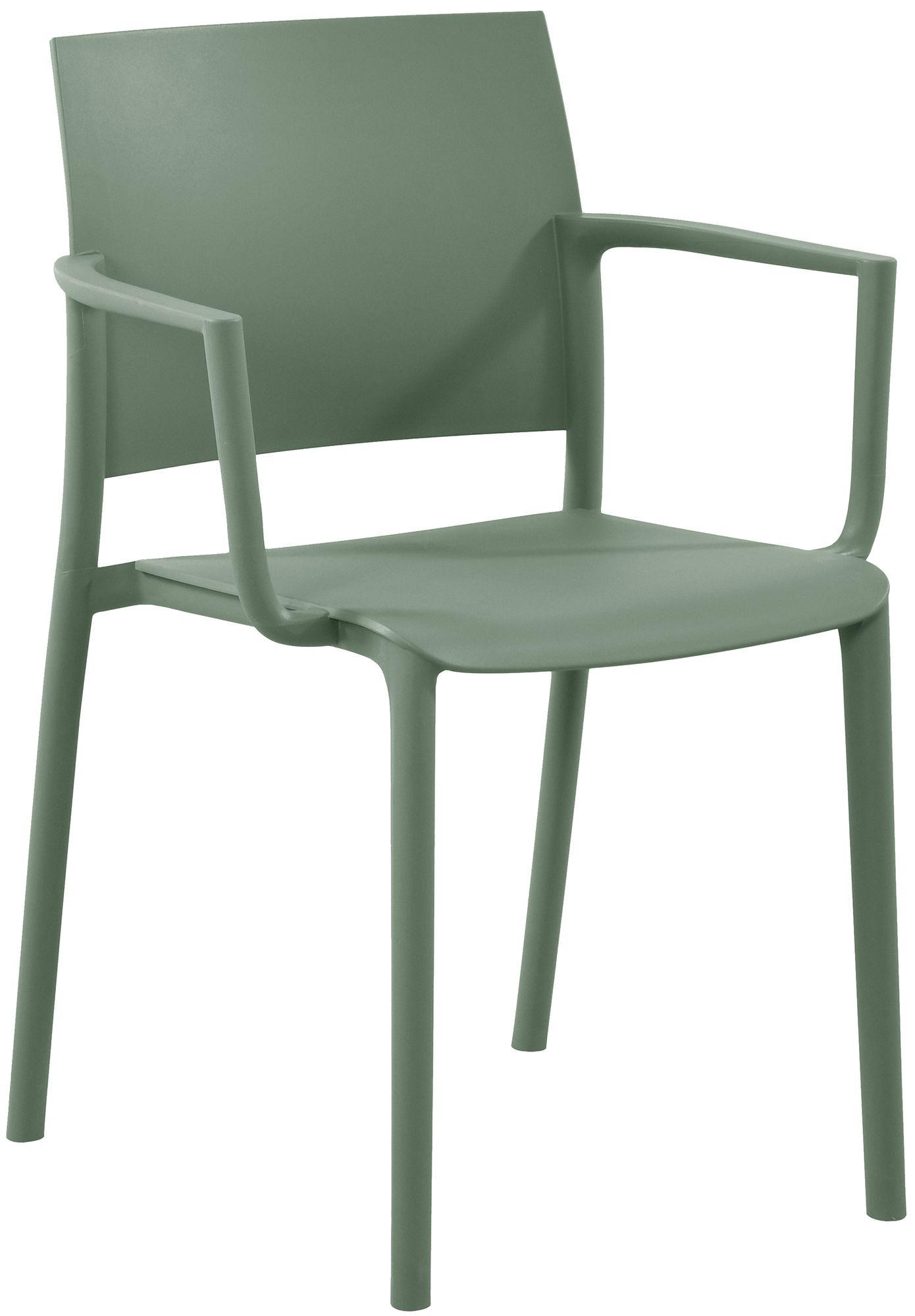 GARTENSTUHL Kunststoff Oliv - Olivgrün, Kunststoff (57/81/52cm) - CLP