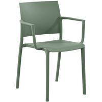 GARTENSTUHL Kunststoff Oliv - Olivgrün, Kunststoff (57/81/52cm) - CLP