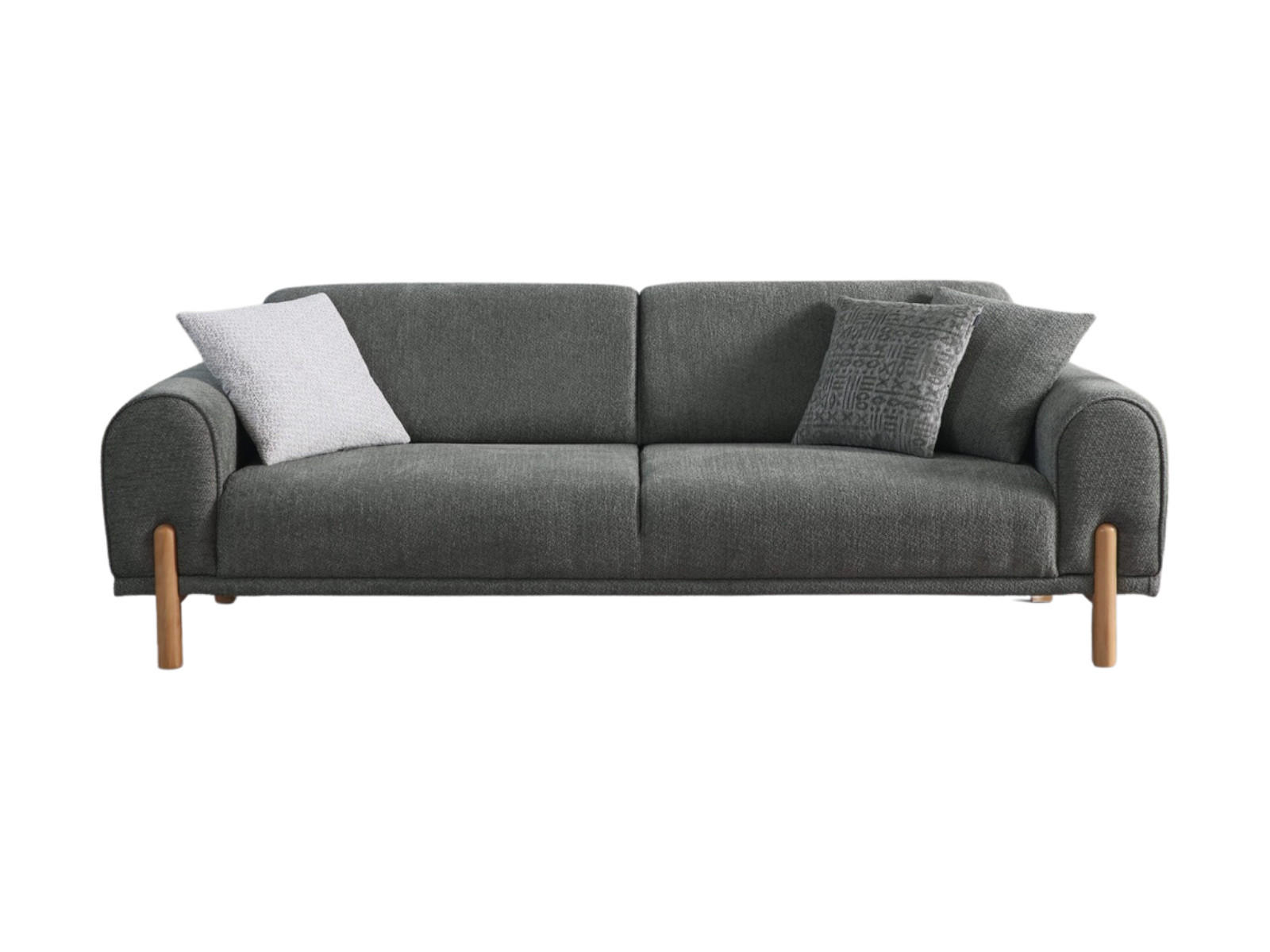 2 Sitzer SOFA Adonis Webstoff Graugrün - Salbeigrün, Holz/Textil (185/81/93cm)